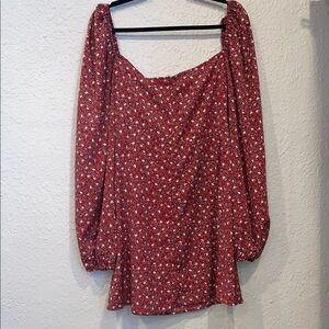 SHEIN Floral Long Sleeve Dress